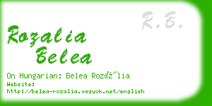 rozalia belea business card